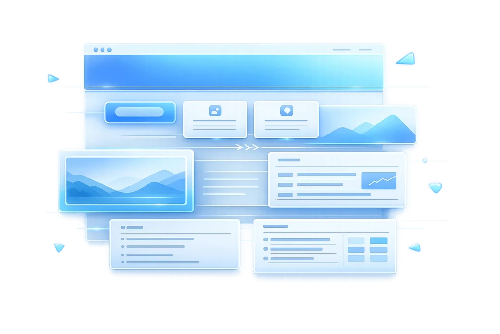 klare Struktur Website