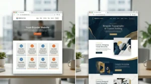 2 Website Designs - Page Builder and custom Website
